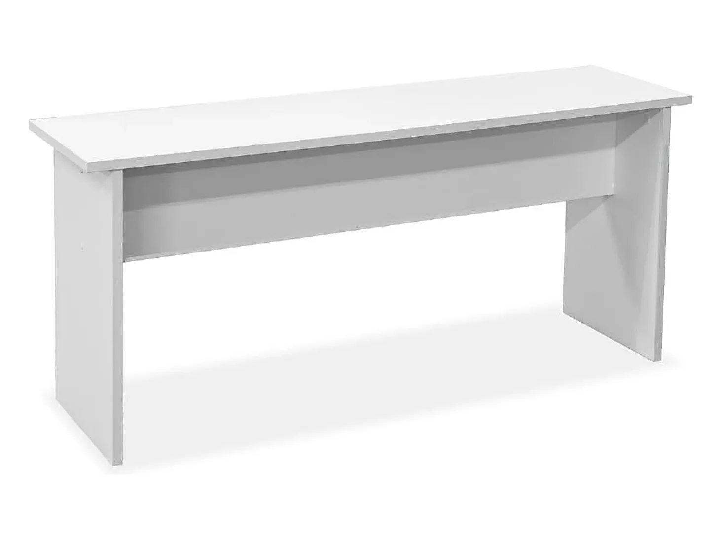 Mesa e bancos de jantar 3 pcs aglomerado branco