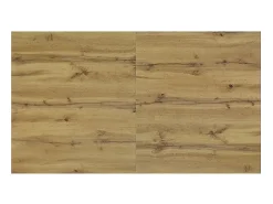 Mesa em madeira, acabamento em carvalho rústico, extensível 120x80 cm - 160x80 cm - ZAGABRIA