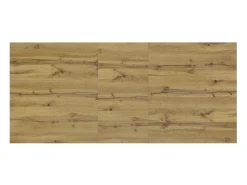 Mesa em madeira, acabamento em carvalho rústico, extensível 120x80 cm - 160x80 cm - ZAGABRIA