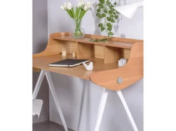 Mesa escandinava em madeira maciça de carvalho - Oakland - Roble Americano