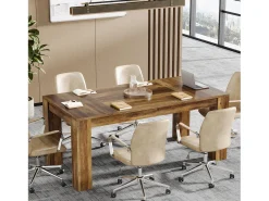 Mesa executiva de 160 cm, Mesa de computador para escritório grande, Mesa de trabalho simples para escrever