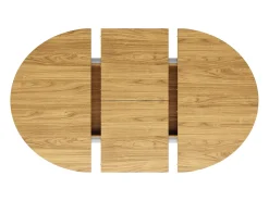 Mesa extensível de 118-158 x 118 cm para 6 pessoas - Cor natural clara