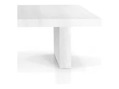 Mesa extensível de madeira branca 180x100 cm - 480x100 cm - JESOLO