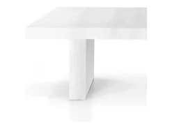 Mesa extensível de madeira branca 180x100 cm - 480x100 cm - JESOLO