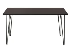 Mesa FISK 138 x 80 cm para cozinha, sala de estar, sala de jantar Preto