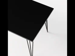 Mesa FISK 138 x 80 cm para cozinha, sala de estar, sala de jantar Preto