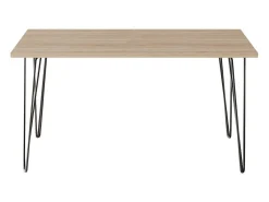 Mesa FISK 138 x 80 cm para cozinha, sala de estar, sala de jantar Carvalho Sonoma