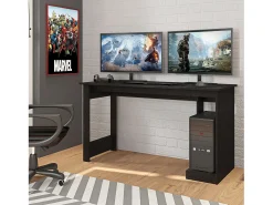Mesa Gamer de Escritório Nero Black Study 136cm