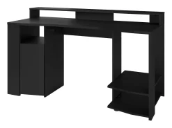 Mesa Gamer Preta c/ LED 87x152x62 cm