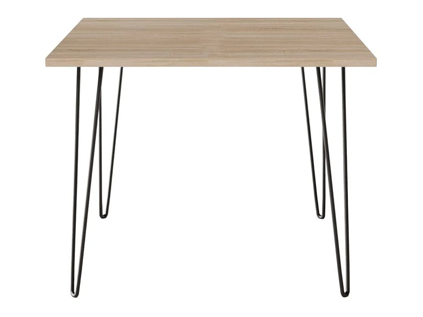 Mesa HAIRPIN 90 x 90 cm para cozinha, sala de estar, sala de jantar Carvalho Sonoma