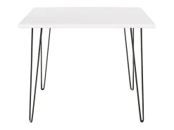 Mesa HAIRPIN 90 x 90 cm para cozinha, sala de estar, sala de jantar Branco