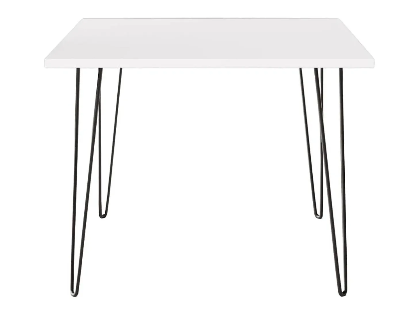 Mesa HAIRPIN 90 x 90 cm para cozinha, sala de estar, sala de jantar Branco