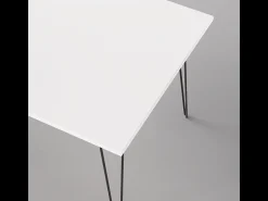 Mesa HAIRPIN 90 x 90 cm para cozinha, sala de estar, sala de jantar Branco