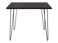 Mesa HAIRPIN 90 x 90 cm para cozinha, sala de estar, sala de jantar Preto