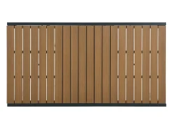 Mesa jantar jardim extensível alu. e polywood C170/230cm natural claro e antracite MACILA