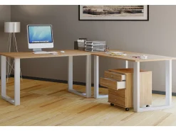 Mesa Lona Branco/carvalho Sonoma A. 76 x L. 160 x P. 130 cm