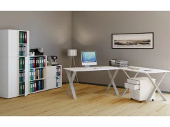 Mesa Lona Prata/branco A. 76 x L. 190 x P. 160 cm