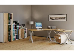 Mesa Lona Prata/carvalho Sonoma A. 76 x L. 130 x P. 130 cm