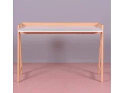 Mesa minimalista de madeira de carvalho - Pop - Branco