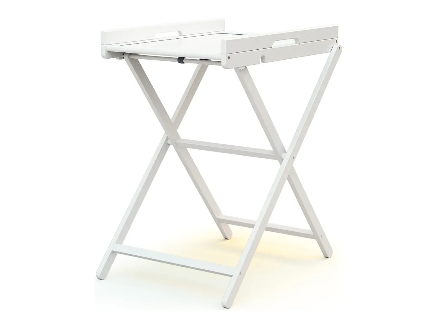 Mesa muda-fraldas dobrável PALA de madeira Branco