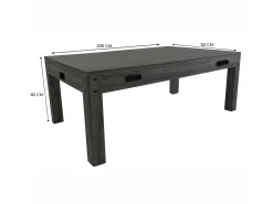 Mesa Multijogos 7 em 1 Bilhar, Pingue-pongue, Air Hockey, Xadrez com Acessórios
