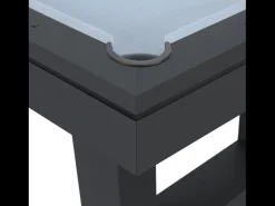Mesa multi-jogos 3 em 1 bilhar e pingue-pongue em madeira preta DENVER - Elegância e entretenimento garantidos