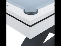 Mesa multi-jogos em madeira branca pingue-pongue e bilhar TEXAS - 3 em 1, alta qualidade, design elegante