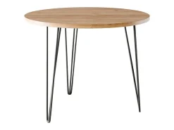 Mesa redonda MIKA Ø90 cm para cozinha, sala de estar, sala de jantar Carvalho Craft