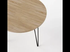 Mesa redonda MIKA Ø90 cm para cozinha, sala de estar, sala de jantar Carvalho Sonoma