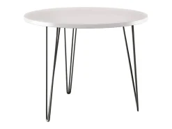 Mesa redonda MIKA Ø90 cm para cozinha, sala de estar, sala de jantar Branca