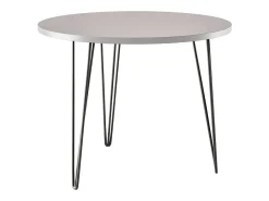 Mesa redonda MIKA Ø90 cm para cozinha, sala de estar, sala de jantar Cinza
