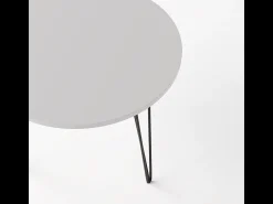 Mesa redonda MIKA Ø90 cm para cozinha, sala de estar, sala de jantar Cinza