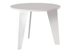 Mesa redonda ROSE Ø90 cm para cozinha, sala de estar, sala de jantar Cinza