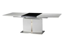 Mesa refeições extensível TRINITY de Pascal Morabito, 6-8 lugares, MDF branco.