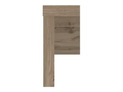 Mesa Sasha, mesa de canto para PC, mesa de escritório multiuso, mesa multiposições que economiza espaço, 100% Fabricado na Itália, 160x60h78 cm, Carvalho