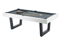 Mesa transformável bilhar e pingue-pongue branco e preto C213,4 - MELIAN