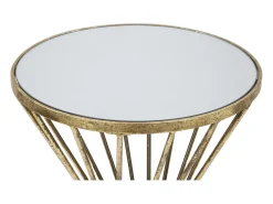 Mesa VKH591, Ouro, 35x35x70 cm, Kendra Home