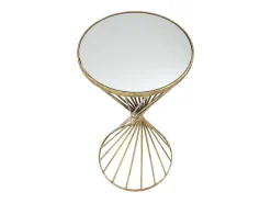 Mesa VKH591, Ouro, 35x35x70 cm, Kendra Home