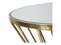 Mesa VKH591, Ouro, 35x35x70 cm, Kendra Home