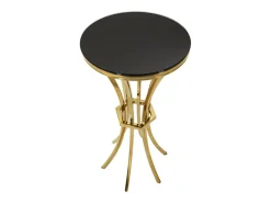 Mesa VKH880, Ouro, 40x40x81 cm, Kendra Home