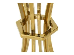 Mesa VKH880, Ouro, 40x40x81 cm, Kendra Home