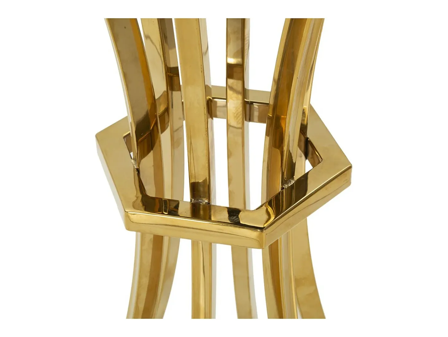 Mesa VKH880, Ouro, 40x40x81 cm, Kendra Home