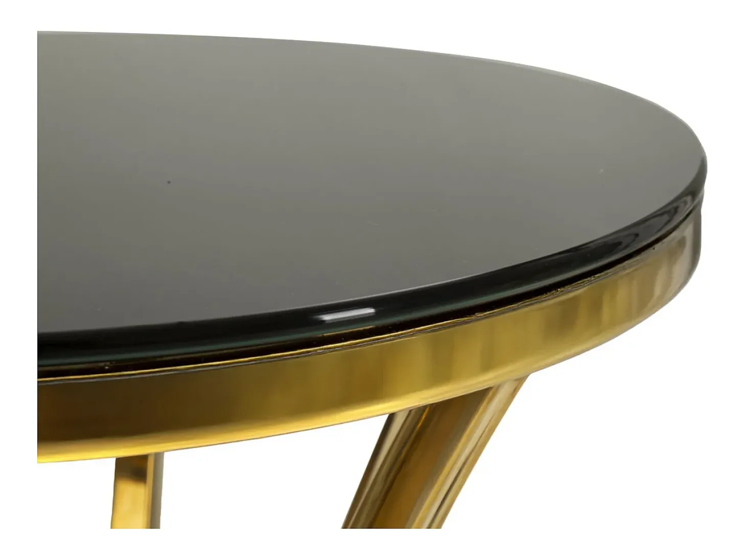 Mesa VKH880, Ouro, 40x40x81 cm, Kendra Home