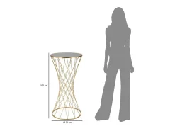 Mesa VKH586, Ouro, 50x50x100 cm, Kendra Home