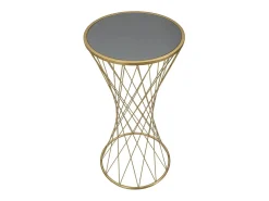 Mesa VKH589, Ouro, 40x40x80 cm, Kendra Home