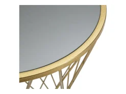 Mesa VKH589, Ouro, 40x40x80 cm, Kendra Home