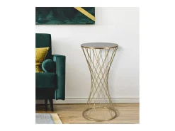 Mesa VKH589, Ouro, 40x40x80 cm, Kendra Home