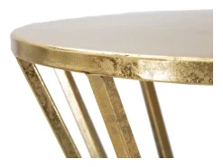 Mesa VKH580, Ouro, 38x38x100 cm, Kendra Home