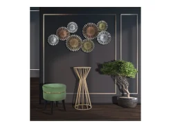 Mesa VKH580, Ouro, 38x38x100 cm, Kendra Home