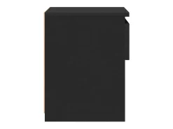 Mesas de cabeceira 2 pcs 40x30x39 cm contraplacado preto